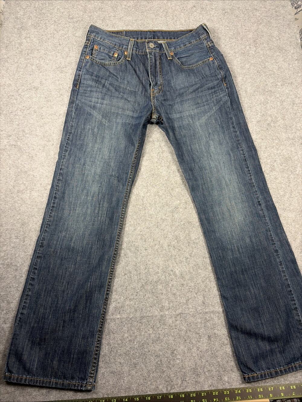 Womens Levis Low Boot Cut 527 Blue Denim Jeans Size 30x30 Stonewash